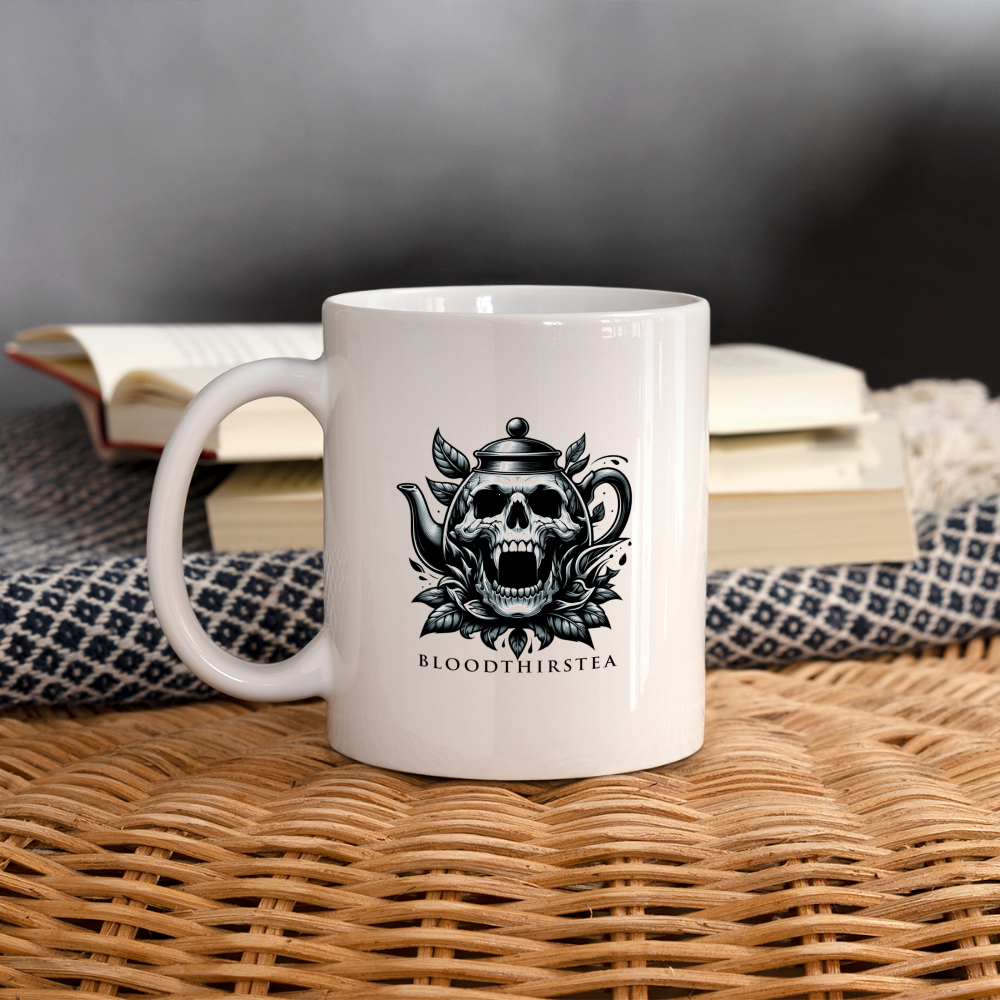 Monochrome Tea Mug - white